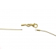 14Kt Yellow Gold 1.5mm Round Screw Omega